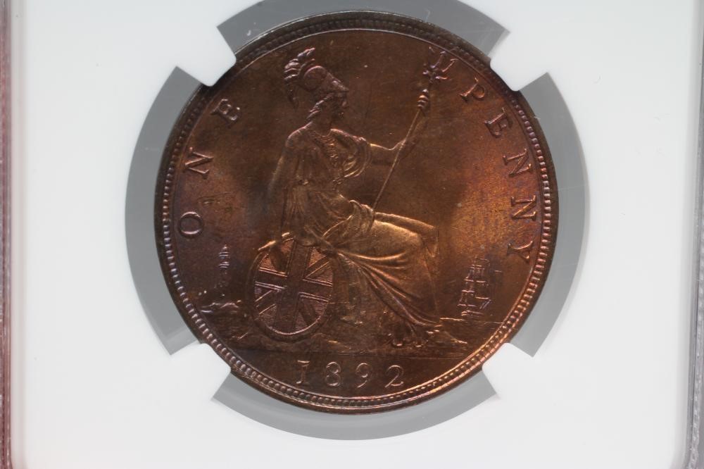THREE QUEEN VICTORIA PENNIES Image
