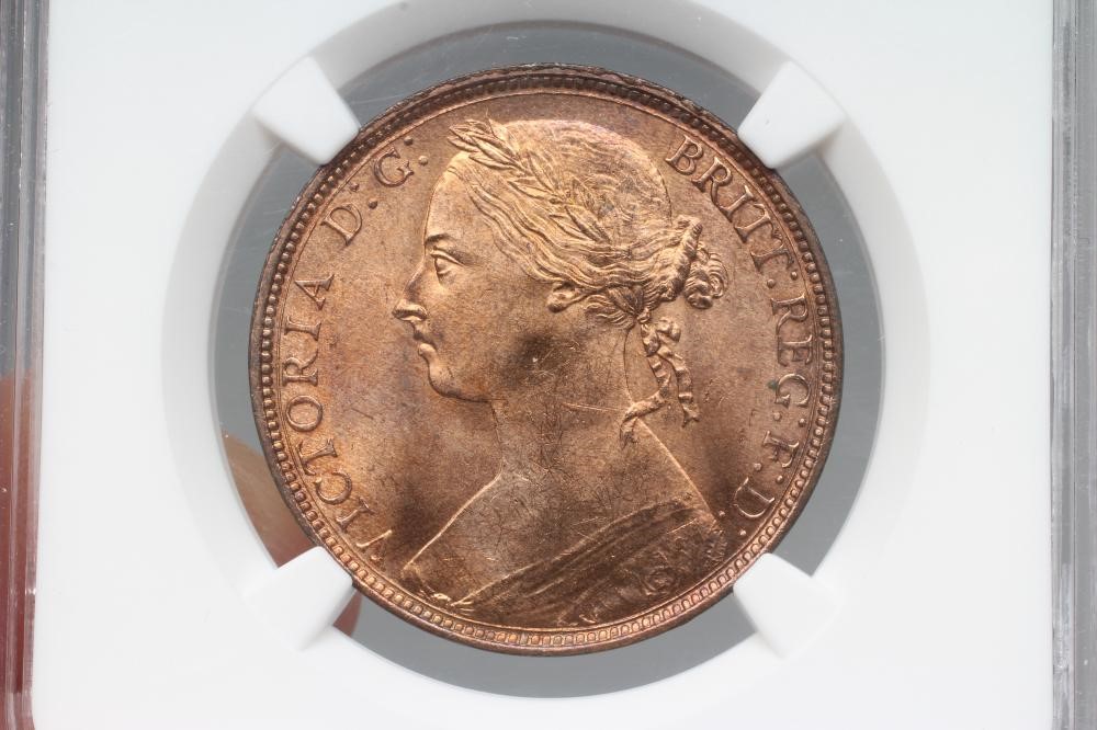 THREE QUEEN VICTORIA PENNIES Image