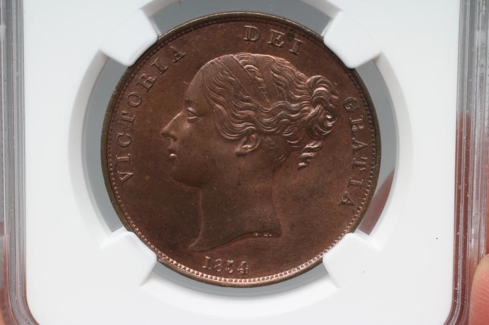 THREE QUEEN VICTORIA PENNIES Image