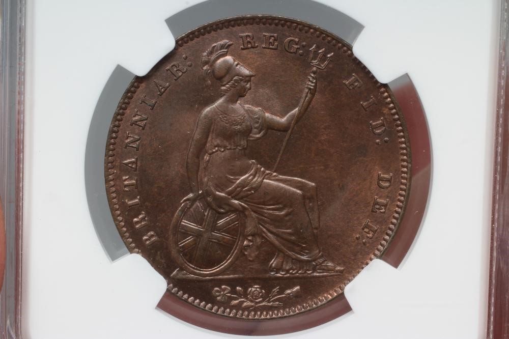 THREE QUEEN VICTORIA PENNIES Image