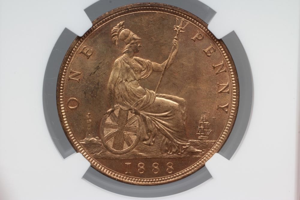 A QUEEN VICTORIA "BUN-HEAD" PENNY Image
