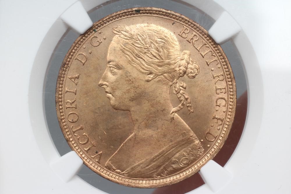 A QUEEN VICTORIA "BUN-HEAD" PENNY Image