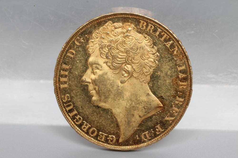 A GEORGE IV LAUREATE HEAD GOLD £2 Image