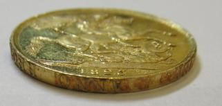 A GEORGE IV LAUREATE HEAD GOLD £2 Image