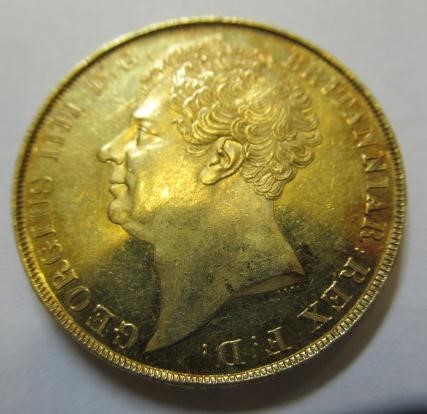 A GEORGE IV LAUREATE HEAD GOLD £2 Image