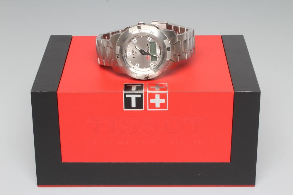 A GENTLEMAN'S TISSOT "TOUCH" WRISTWATCH Image