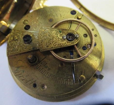 A VICTORIAN 18CT GOLD FOB WATCH Image
