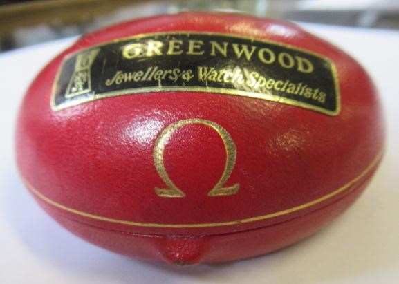 A LADY'S 9CT GOLD OMEGA WRISTWATCH Image