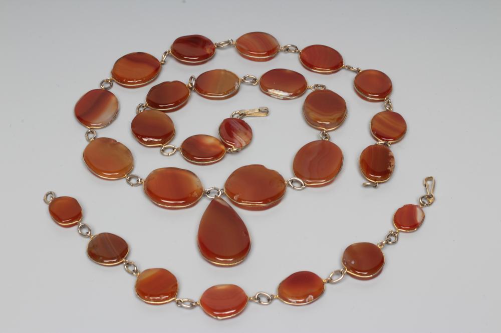 A CORNELIAN NECKLACE Image