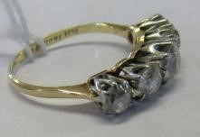 A FIVE STONE DIAMOND RING Image
