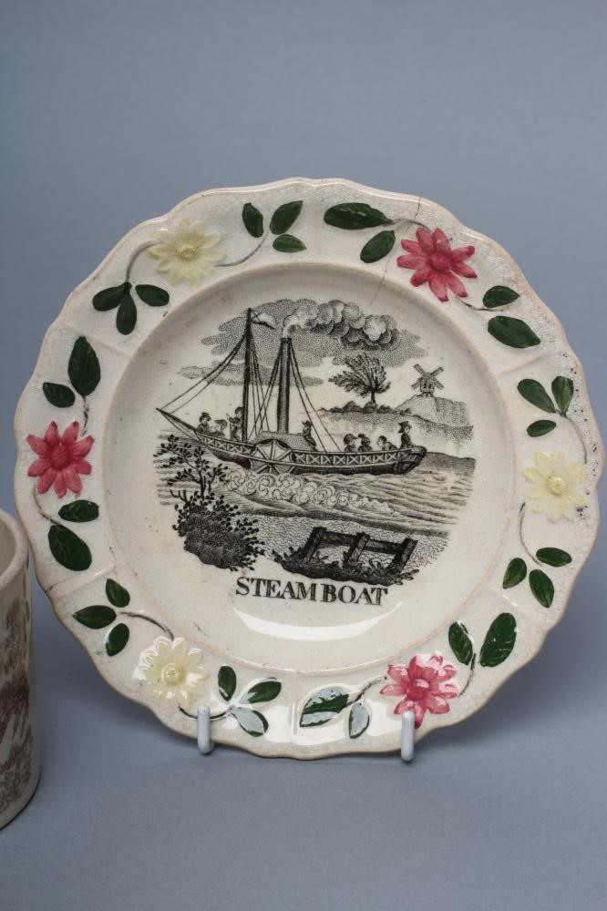 AN EARTHENWARE NURSERY PLATE Image