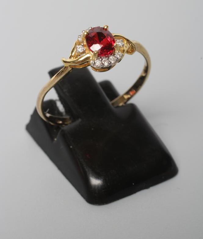A RUBY AND DIAMOND RING Image