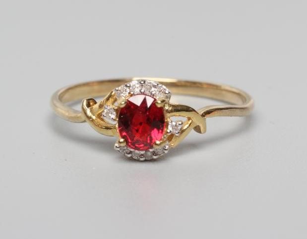 A RUBY AND DIAMOND RING Image