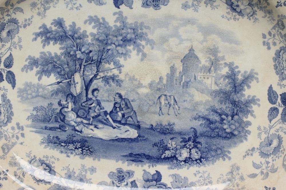 A GRADUATED SET OF THREE BRAMELD DON QUIXOTE POTTERY MEAT PLATES Image