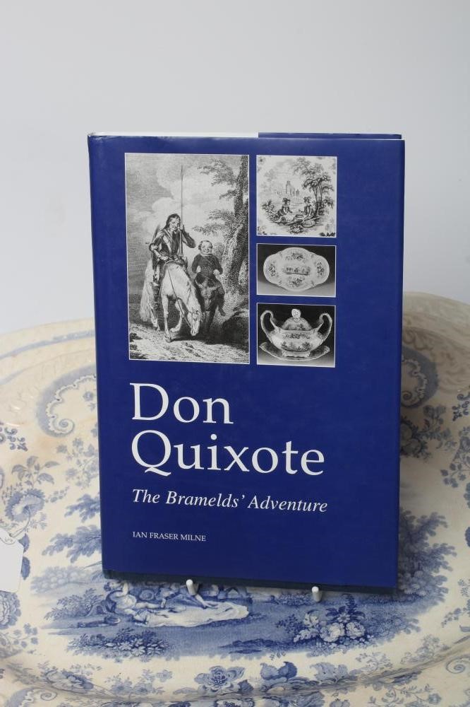 A GRADUATED SET OF THREE BRAMELD DON QUIXOTE POTTERY MEAT PLATES Image