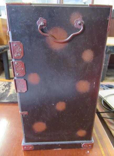 A JAPANESE LACQUERED TABLE CABINET Image