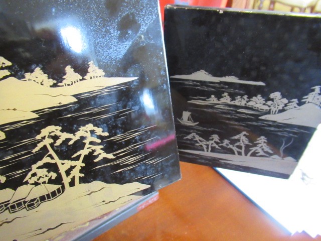 A JAPANESE LACQUERED TABLE CABINET Image