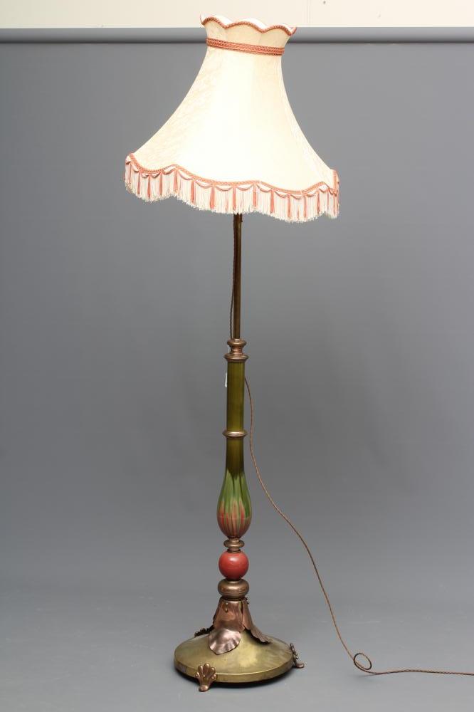 An Arts And Crafts Style Copper And Brass Standard Lamp | Hartleys ...