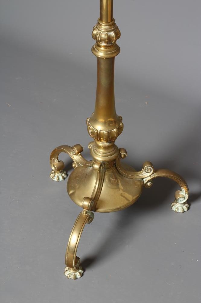 A BRASS STANDARD LAMP Image