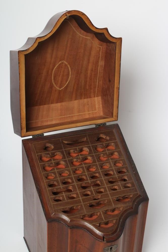 A GEORGIAN MAHOGANY KNIFE BOX Image