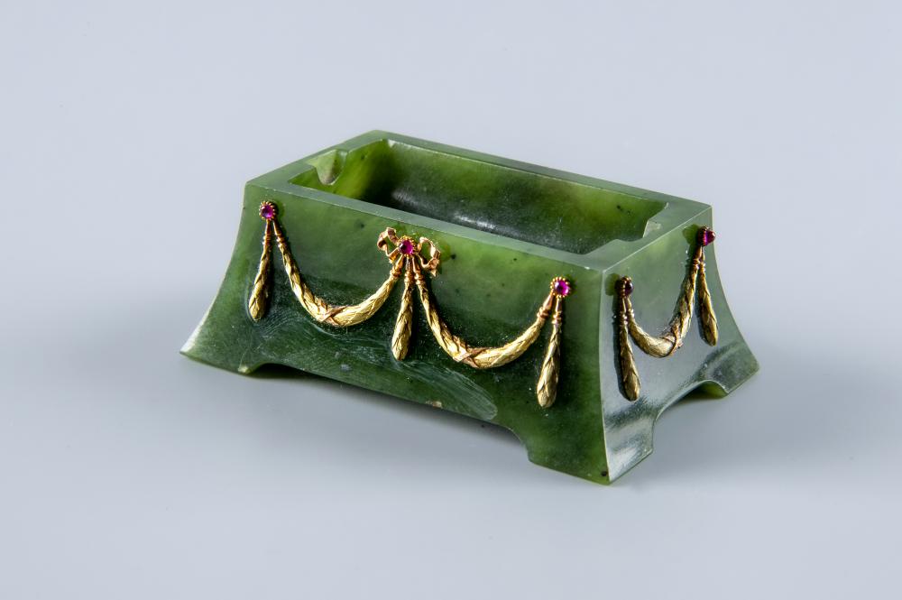 KARL GUSTAF HJALMAR ARMFELT (1873-1959) for FABERGE -  a jewelled vari-coloured gold mounted Image