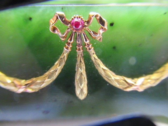 KARL GUSTAF HJALMAR ARMFELT (1873-1959) for FABERGE -  a jewelled vari-coloured gold mounted Image