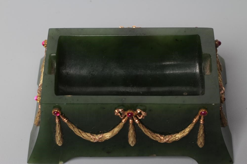 KARL GUSTAF HJALMAR ARMFELT (1873-1959) for FABERGE -  a jewelled vari-coloured gold mounted Image