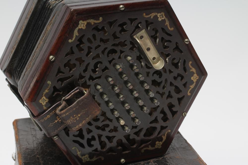 A VICTORIAN LACHENAL CONCERTINA Image
