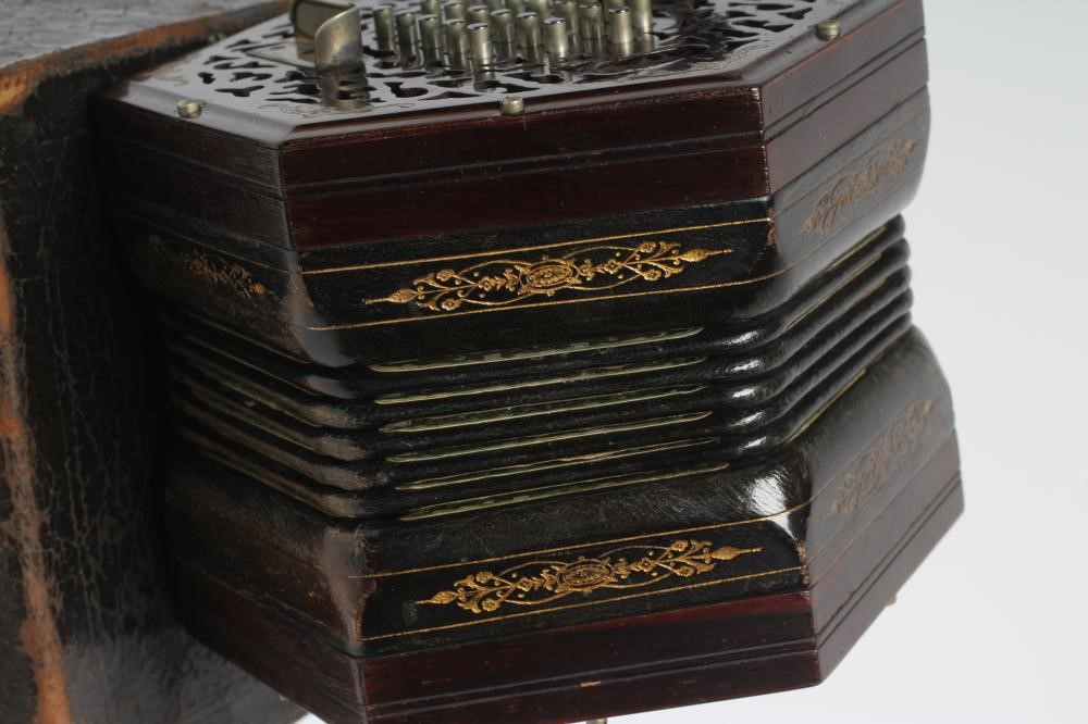 A VICTORIAN LACHENAL CONCERTINA Image