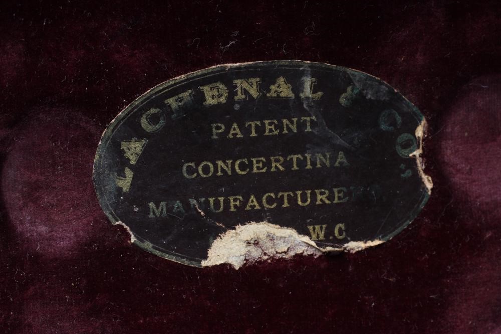 A VICTORIAN LACHENAL CONCERTINA Image