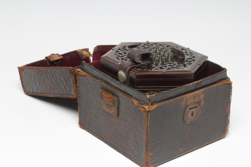 A VICTORIAN LACHENAL CONCERTINA Image