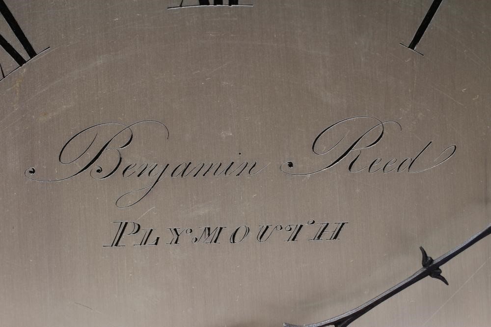 A MAHOGANY STRIKING TABLE CLOCK Image