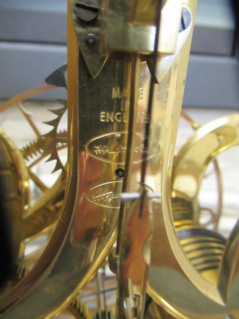 AN EPICYCLIC BRASS SKELETON CLOCK by Dent Image