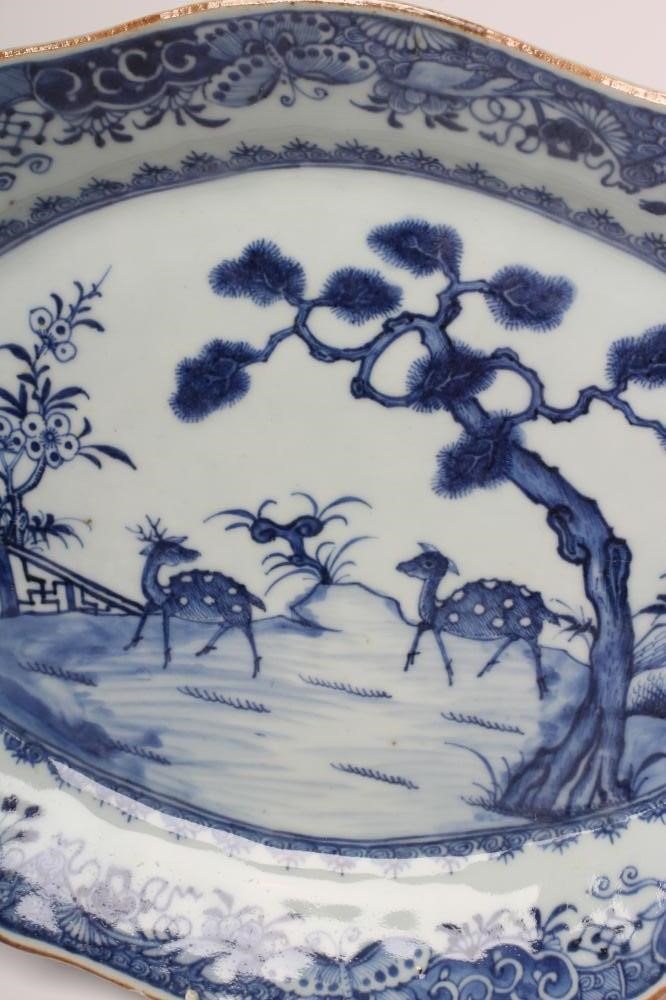 A CHINESE PORCELAIN DISH of lobed oval form Image