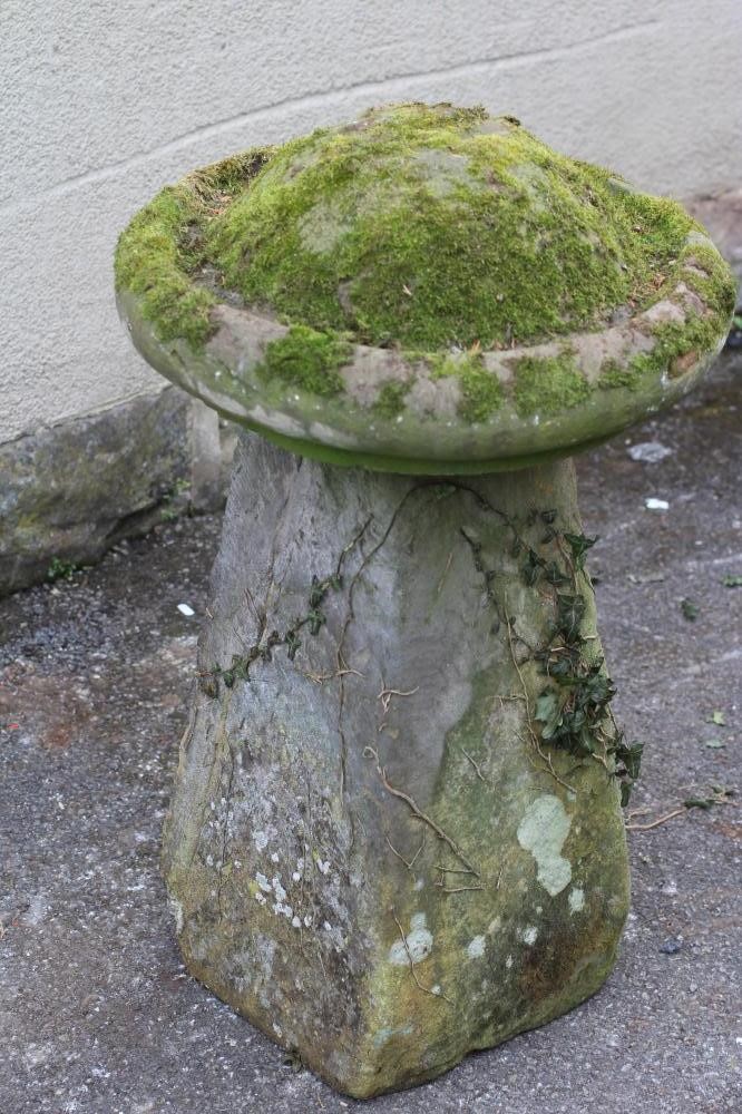 A SANDSTONE STADDLE STONE Image