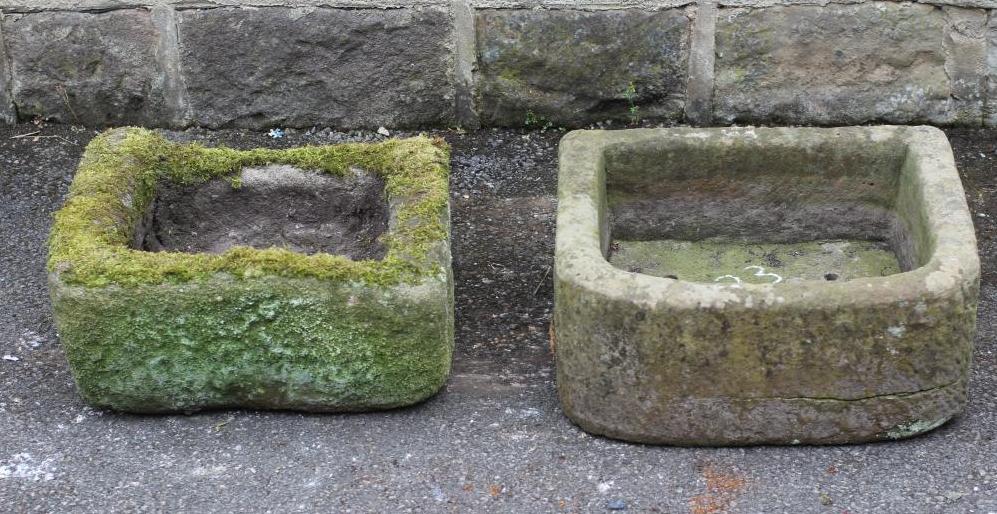 A SANDSTONE TROUGH of finely cut D form Image