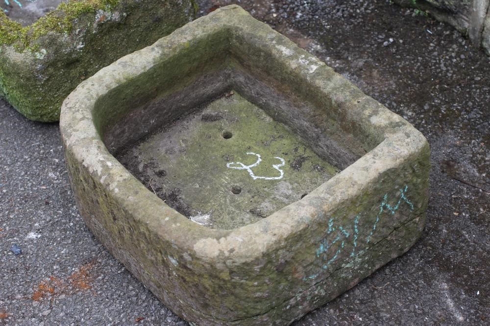 A SANDSTONE TROUGH of finely cut D form Image