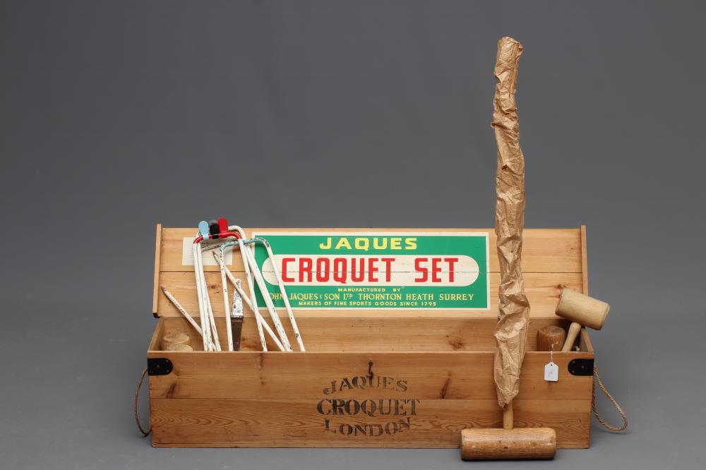 A JAQUES CROQUET SET Image