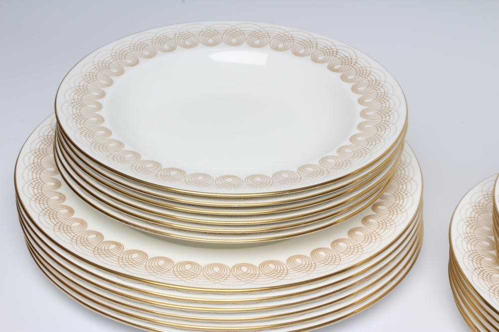 OF ROYAL INTEREST - a Wedgwood china dinner service designed by Eric Ravilious for the Queen's Image