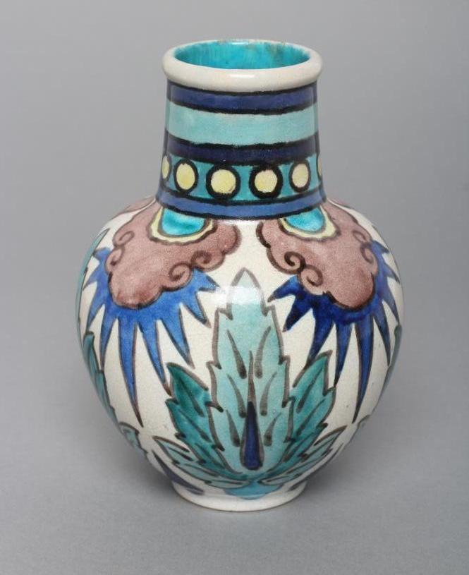 A BURMANTOFTS FAIENCE SMALL VASE Image