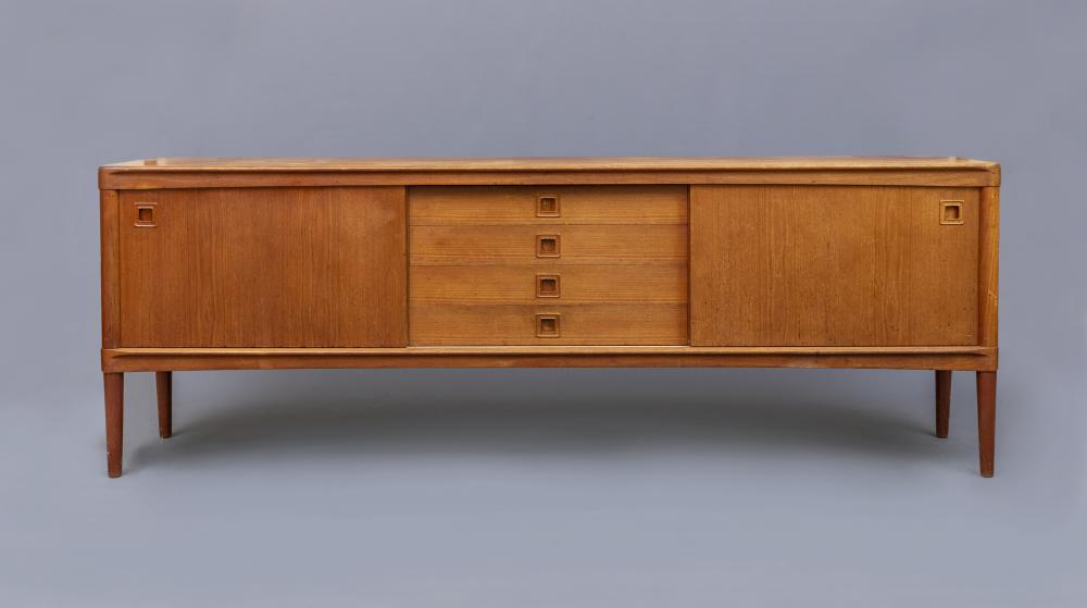 A BRAMIN TEAK LONG SIDEBOARD Image