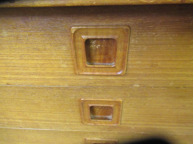 A BRAMIN TEAK LONG SIDEBOARD Image