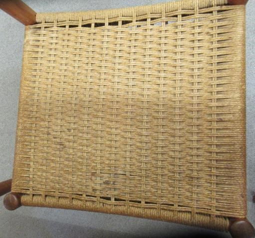 A BRAMIN TEAK DINING TABLE AND CHAIRS Image