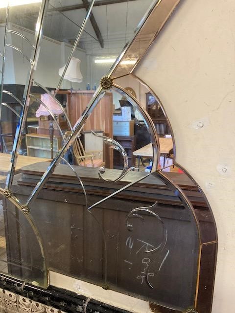 AN ART DECO SECTIONAL WALL MIRROR Image