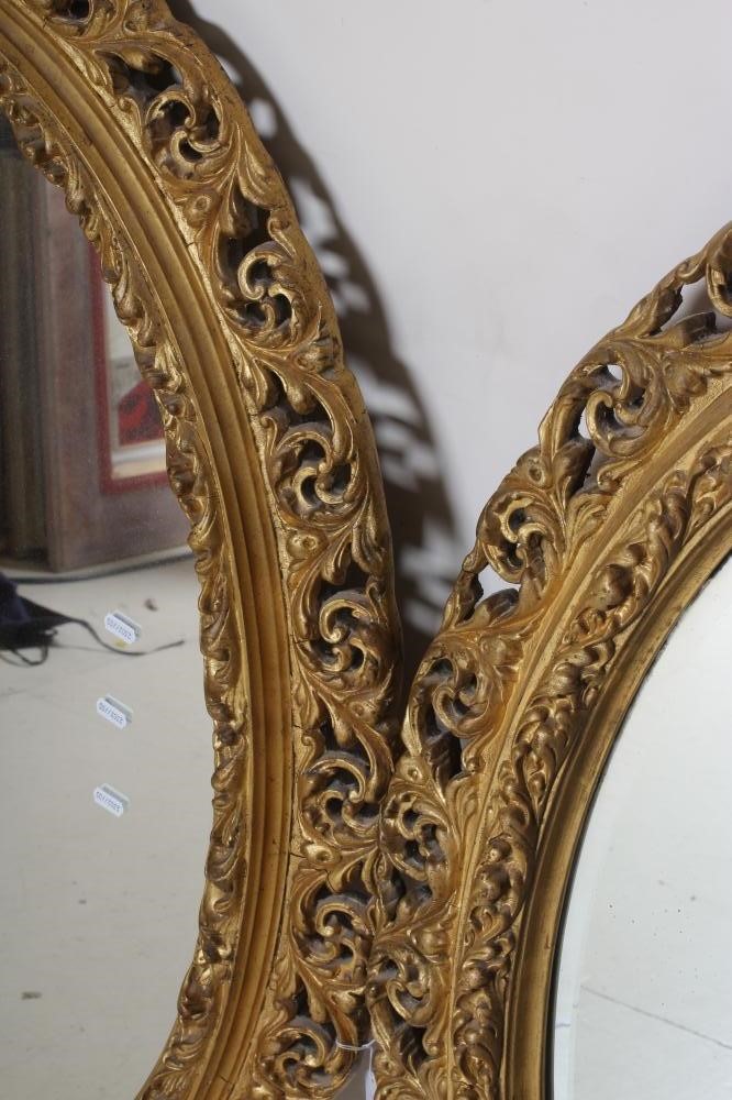 A PAIR OF GILT WOOD PIER GLASSES Image