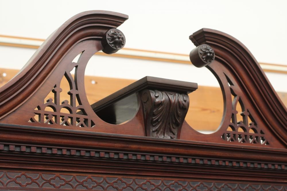 A GEORGIAN REVIVAL MAHOGANY CABINET ON STAND Image