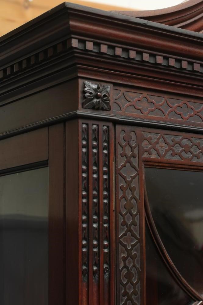 A GEORGIAN REVIVAL MAHOGANY CABINET ON STAND Image