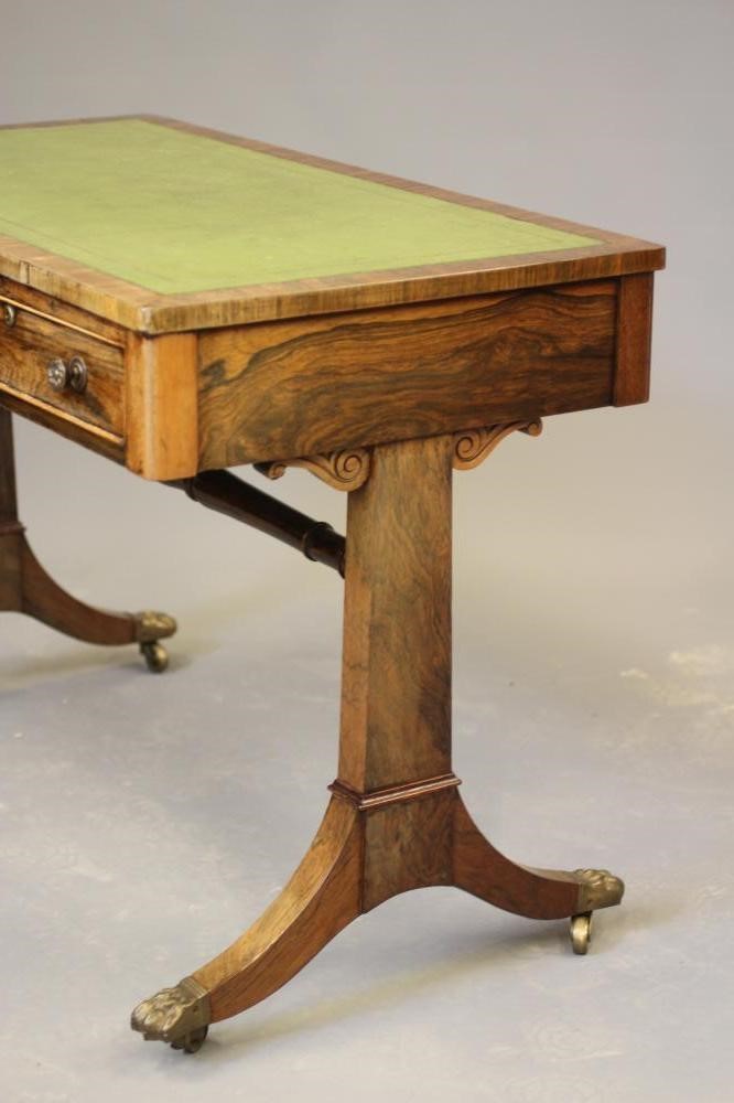A REGENCY ROSEWOOD WRITING TABLE Image