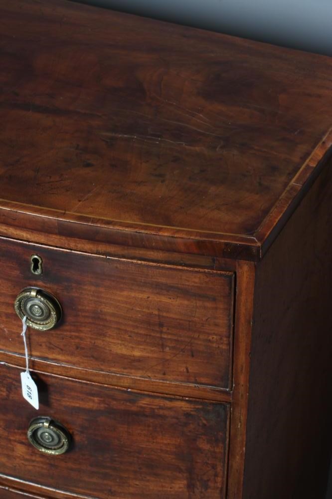 A GEORGIAN MAHOGANY BOWED CHEST Image