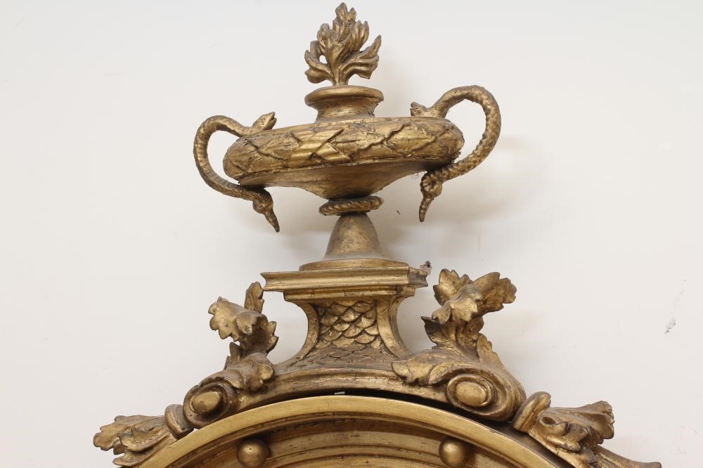 A REGENCY CONVEX MIRROR Image